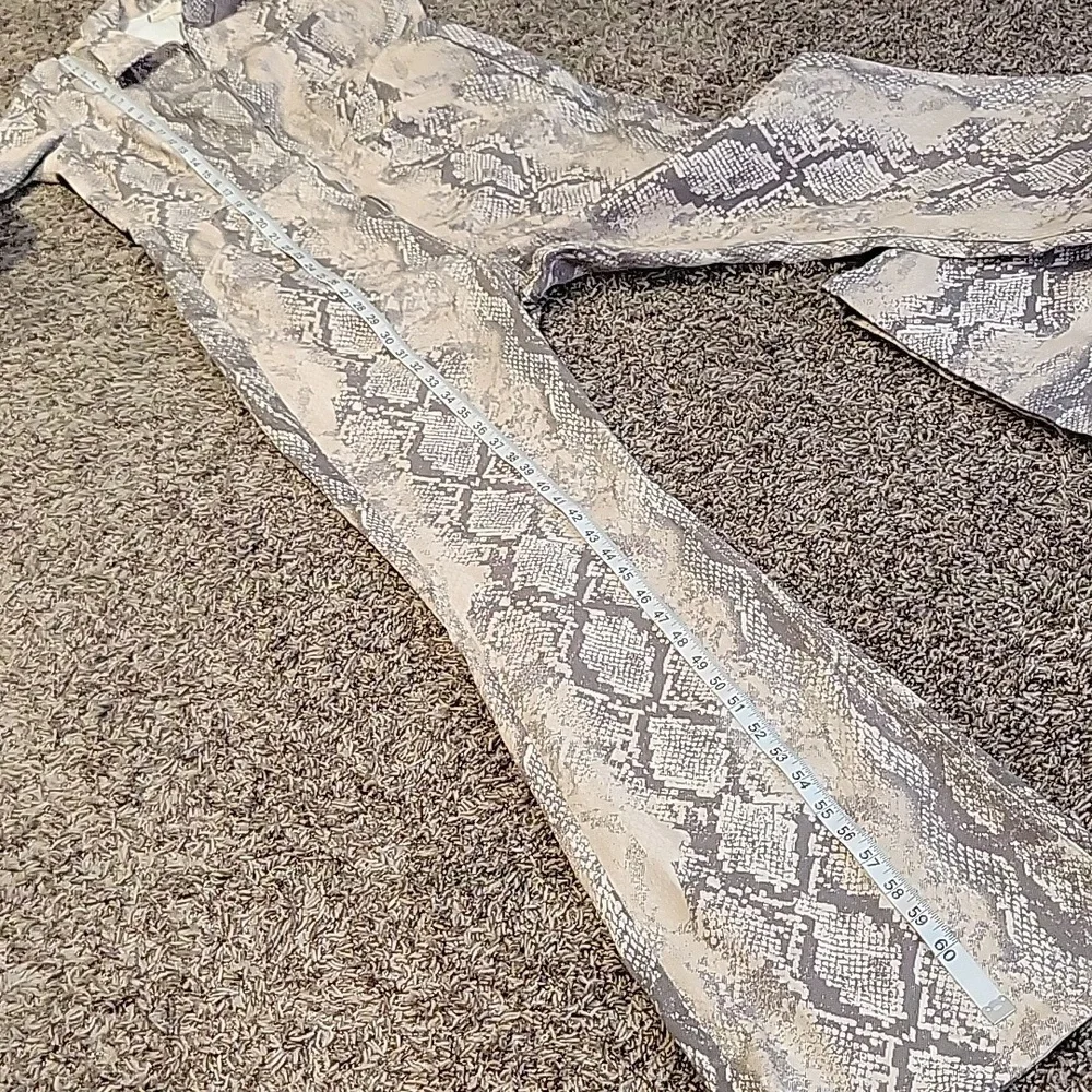 We The Free Neutral Snake Print Short Sleeve Jumpsuit